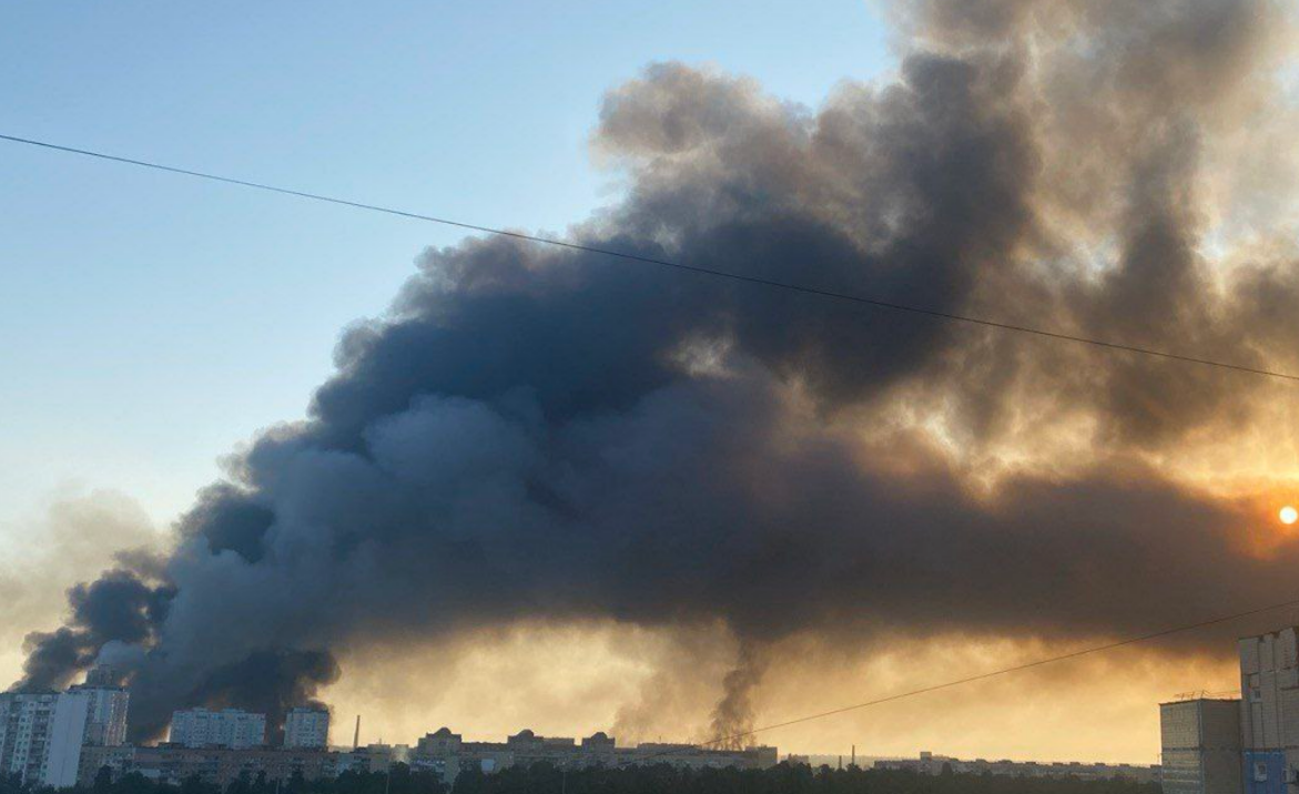 Сегодня ночью на соседней территории. 