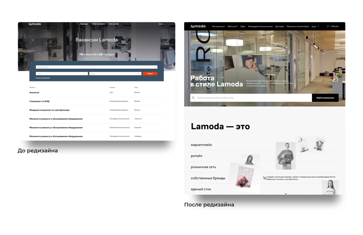 Пример редизайна сайта — визуальное оформление и дизайн