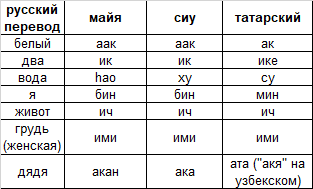 Лингвистическая аномалия: параллели между майя, сиу и татарским