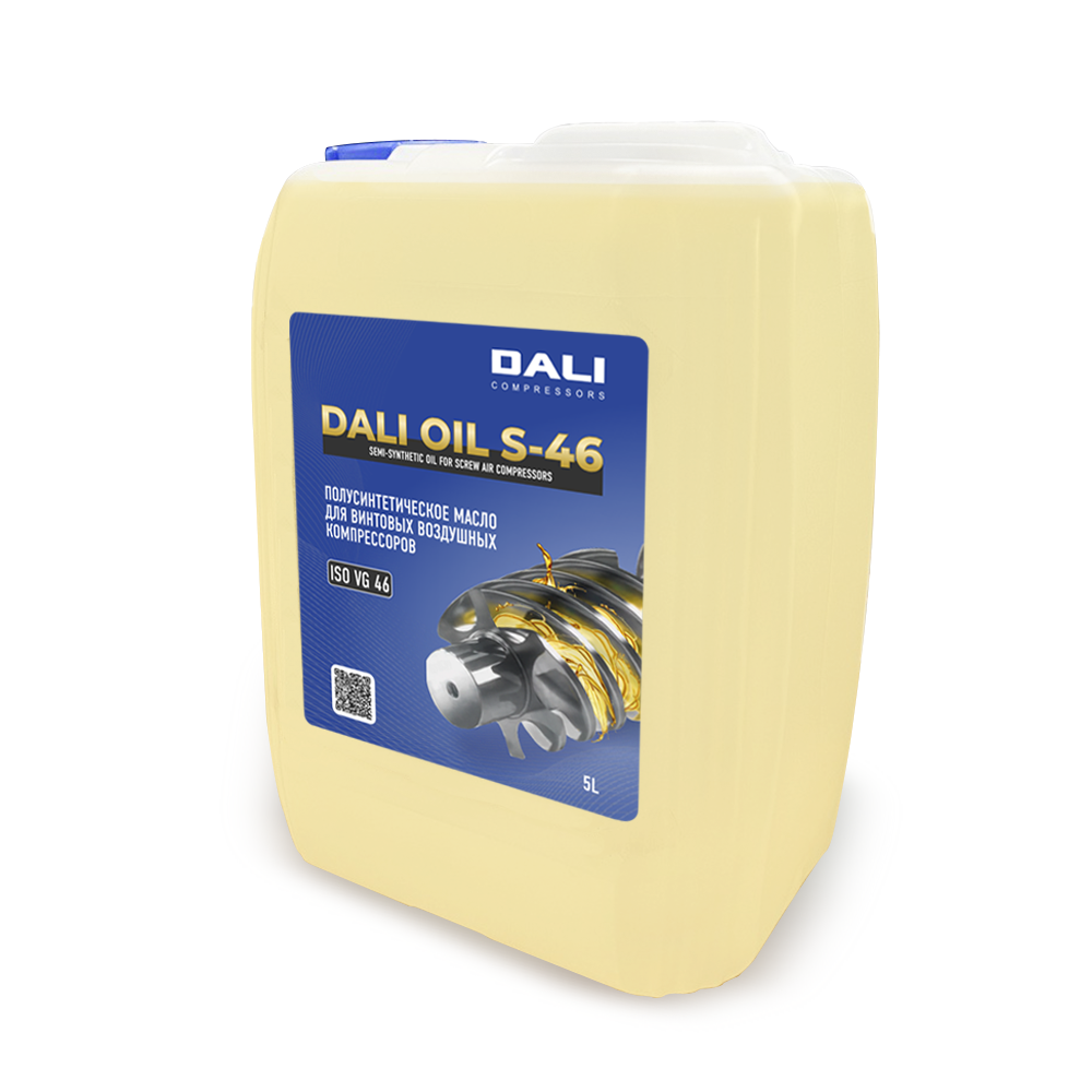 Оригинальное полусинтетическое масло DALI-OIL S-46 для винтовых компрессоров DALI и CROSSAIR