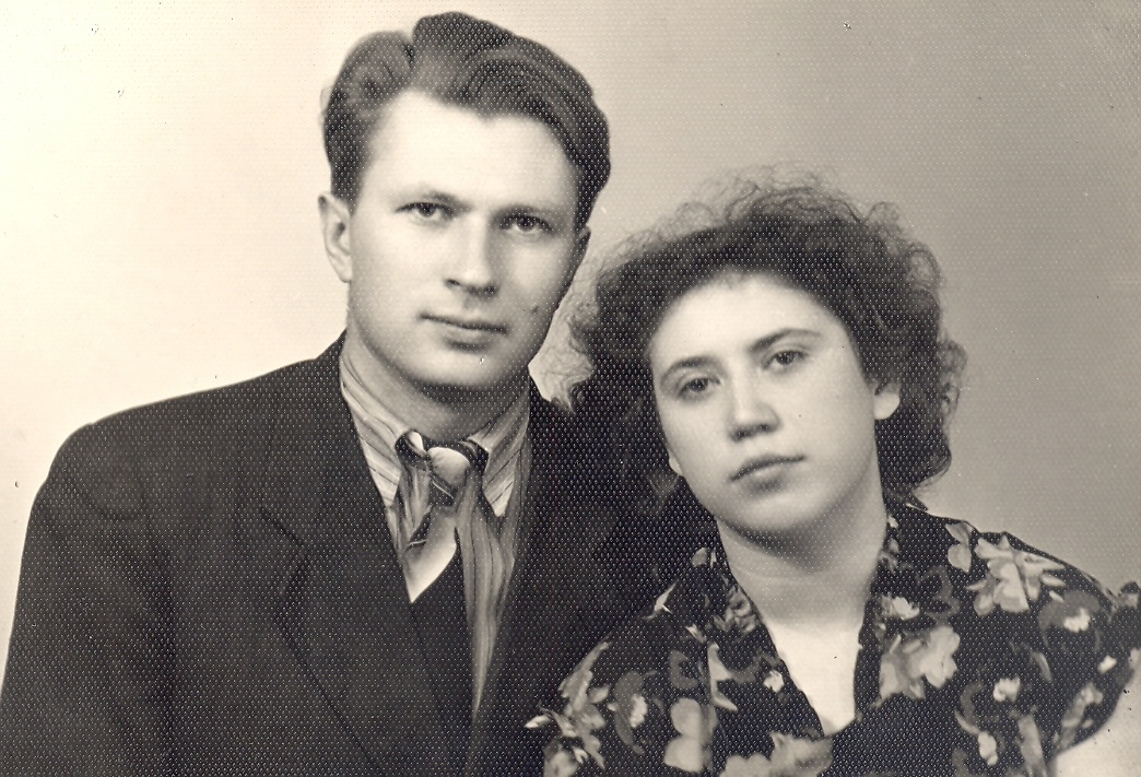 1957 год: с женой Галиной Владимировной
