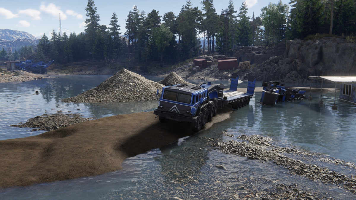 Скриншот из игры "RoadCraft"