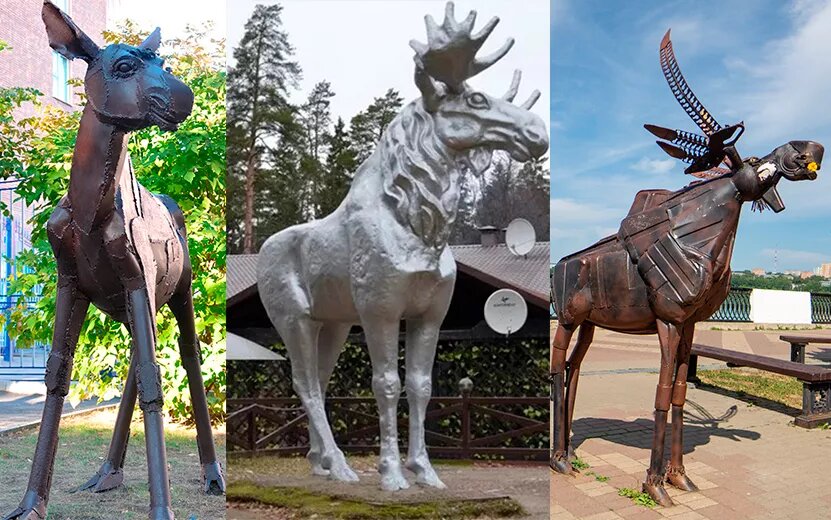    Лоси в городе: какие памятники сохатым есть в Ижевске