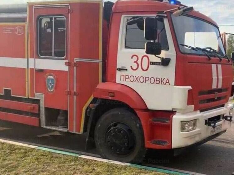     В Прохоровке из-за короткого замыкания электропроводки загорелась иномарка, фото: t.me/mchs31