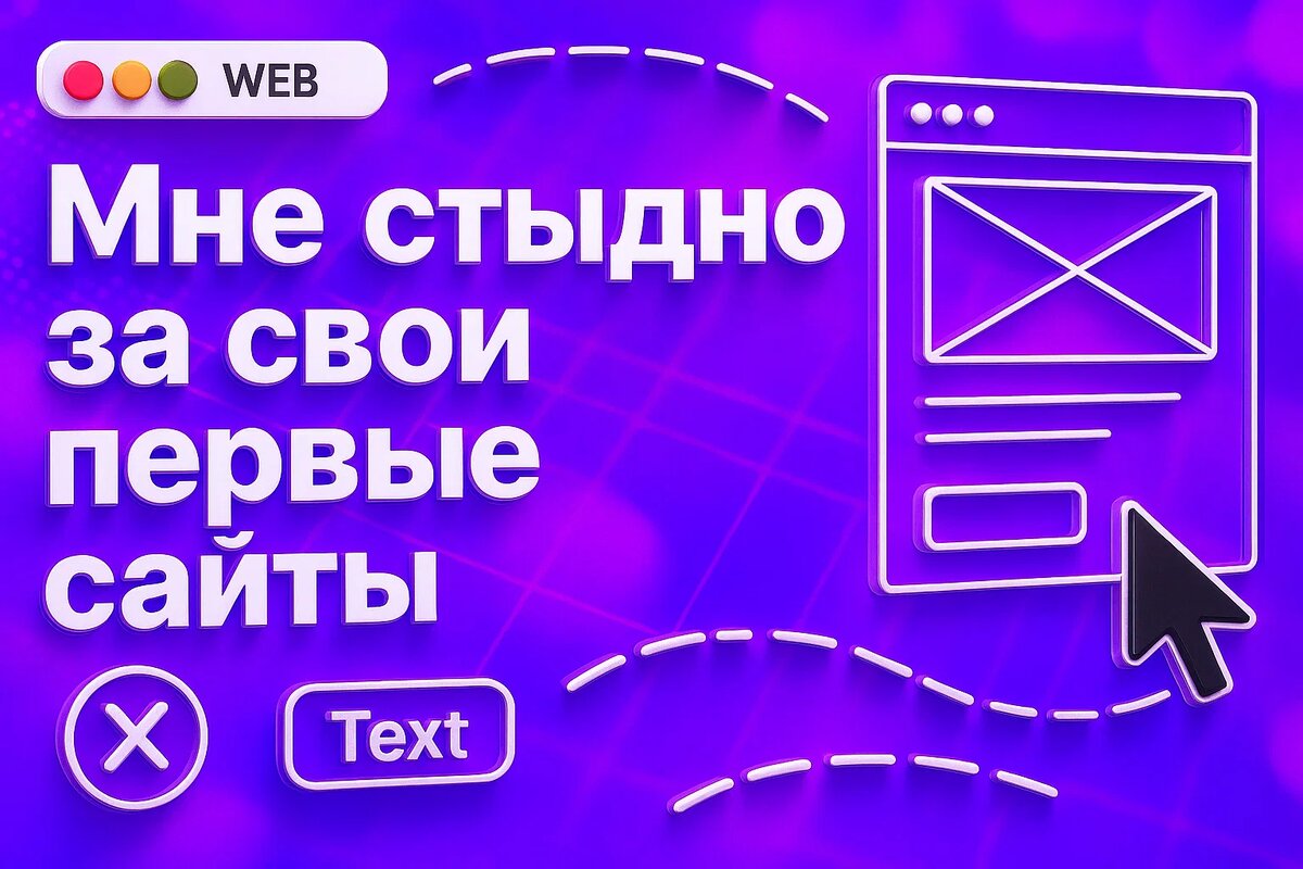 Мне стыдно за свои первые сайты. Но без них не было бы клиентов