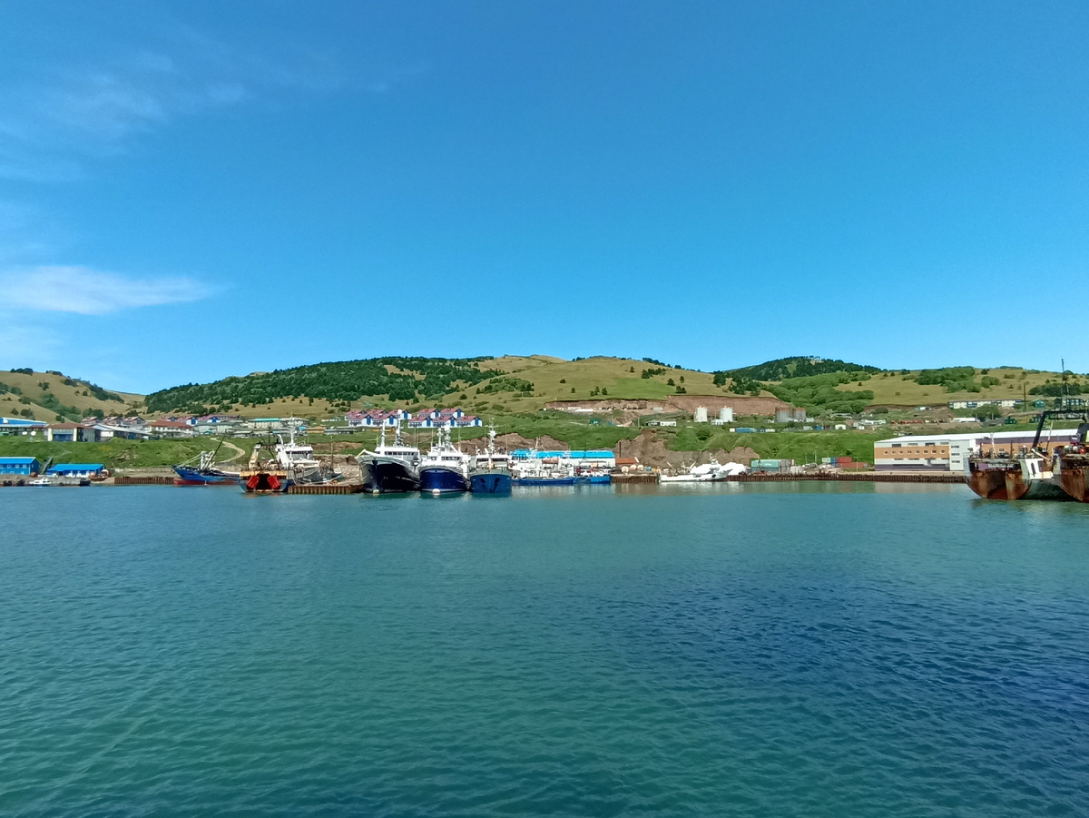 Морской порт в Малокурильском