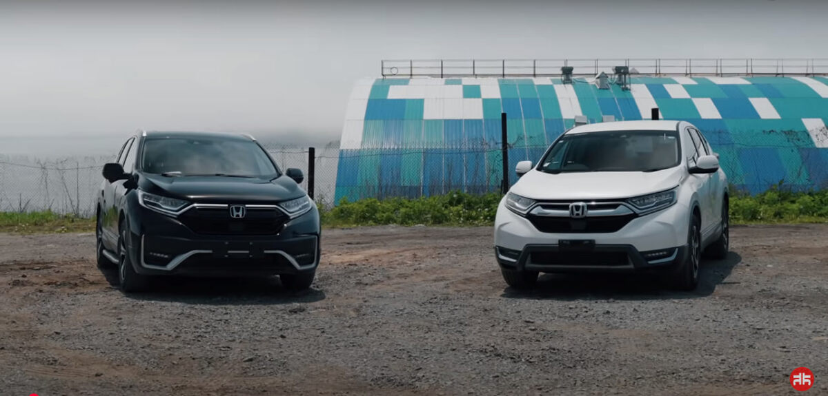 Honda CR-V из Китая и из Японии. Источник: скриншот из VKвидео канала «Япония Транзит»