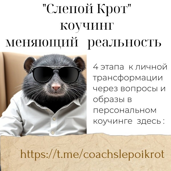 Слепой Крот удаляется в тоннель, но его советы остаются с тобой
