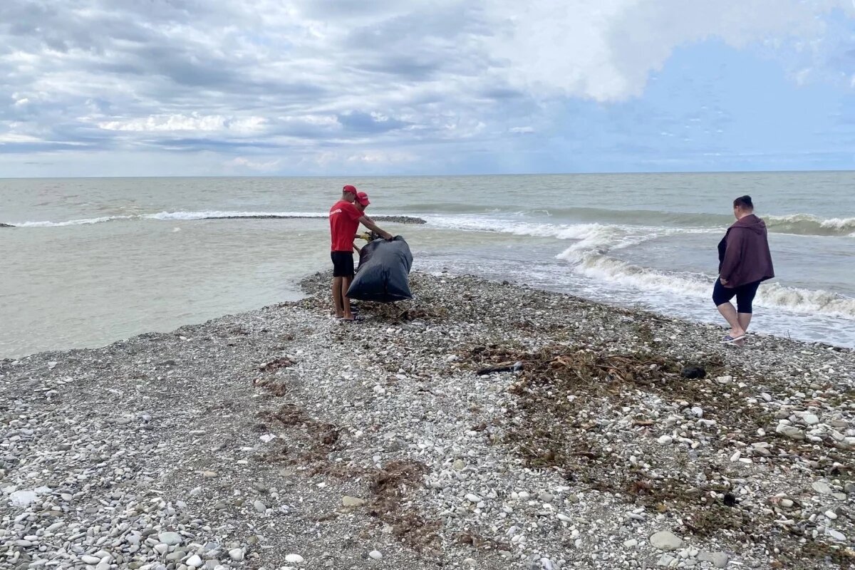    После непогоды пляжи в Сочи закрыли для купания