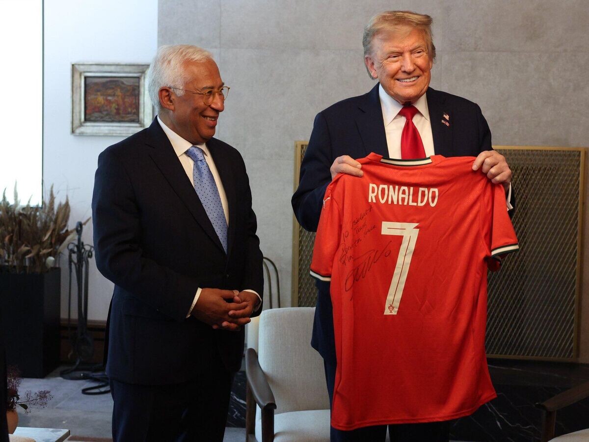    Антониу Кошта и Дональд Трамп© Соцсети Антониу Кошты