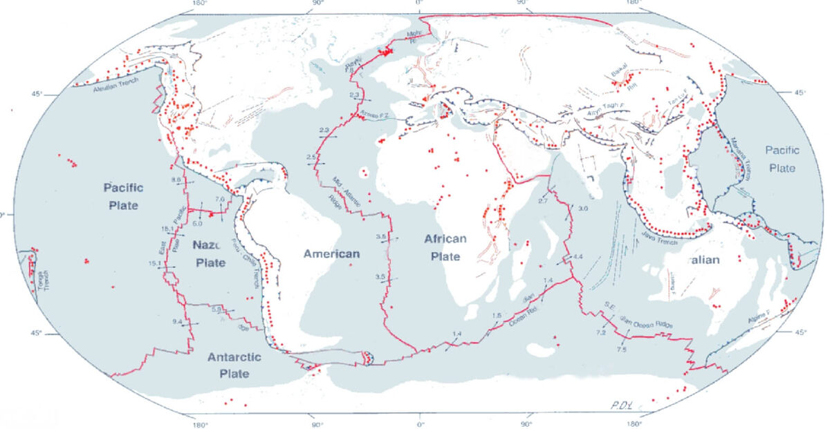    На изображении видно, насколько огромна тихоокеанская плита. Источник: rightbasicbuilding.com