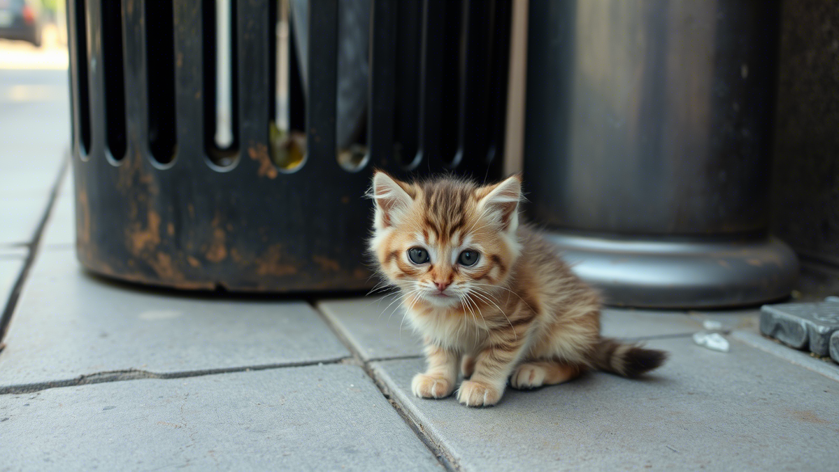 Уличный котёнок