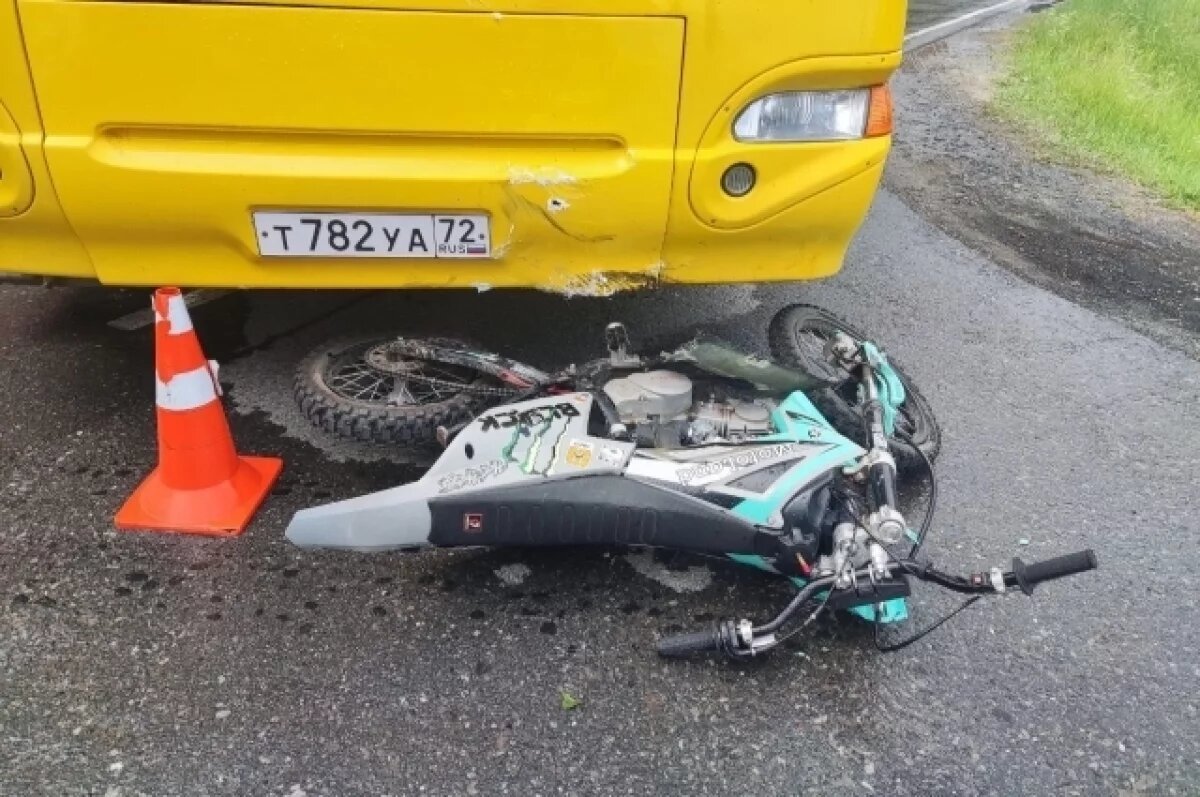    В Нижней Тавде 14-летний мотоциклист попал в ДТП