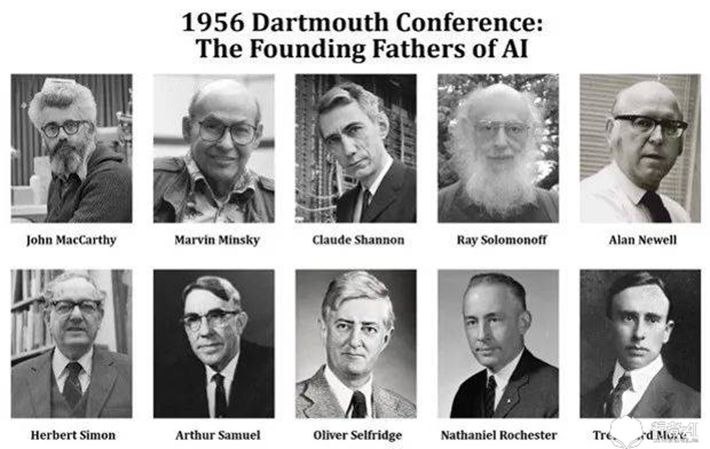 Члены семинара «Dartmouth Summer Research Project on Artificial Intelligence» в Дартмутском колледже (США)