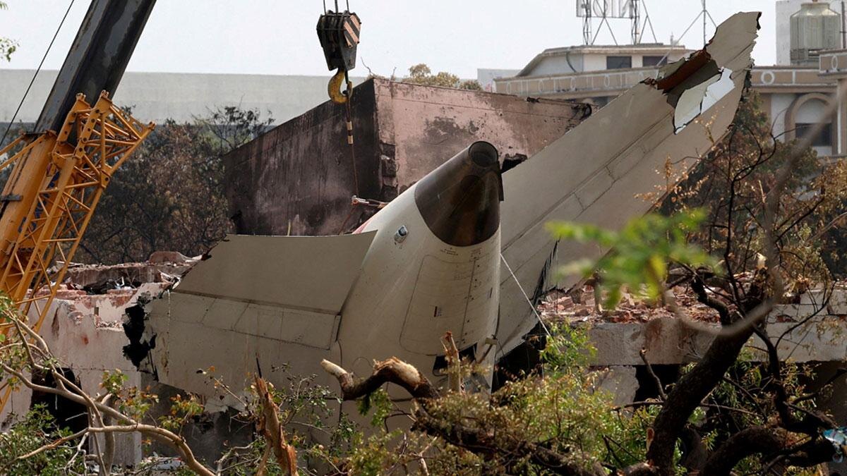 Рухнувший самолёт