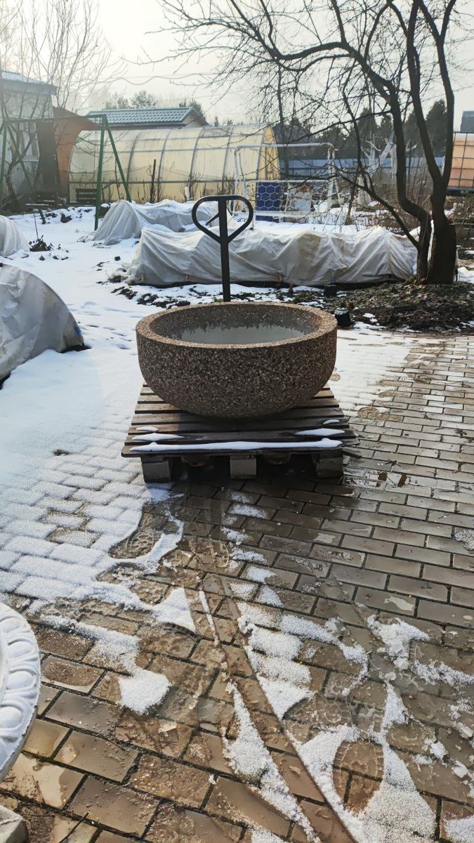 Перевозка вазона к месту установки