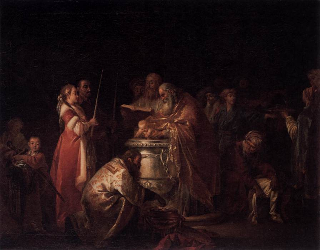 Жан-Батист Лепренс «Русские крестины» 