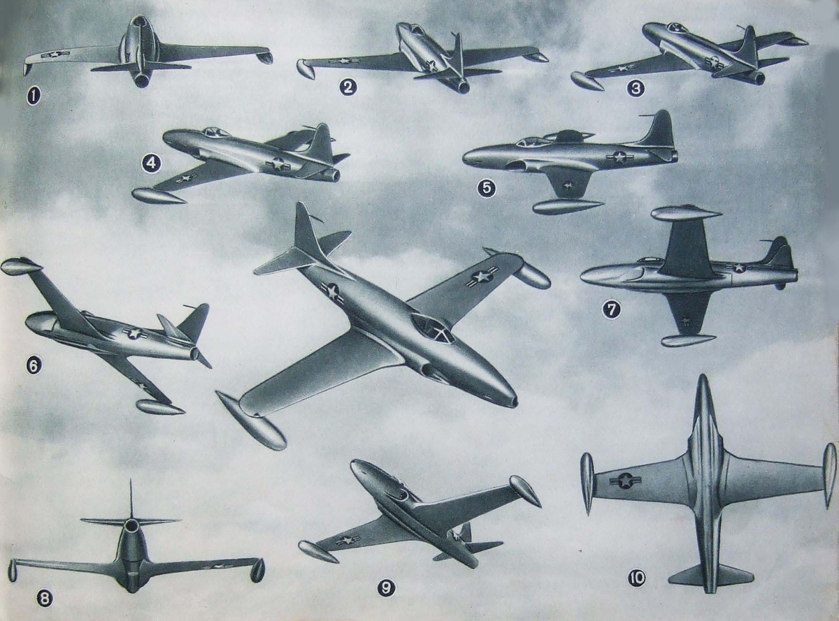 Фотографии с изображениями американского истребителя Локхид F-80C «Шутинг Стар» в альбоме 