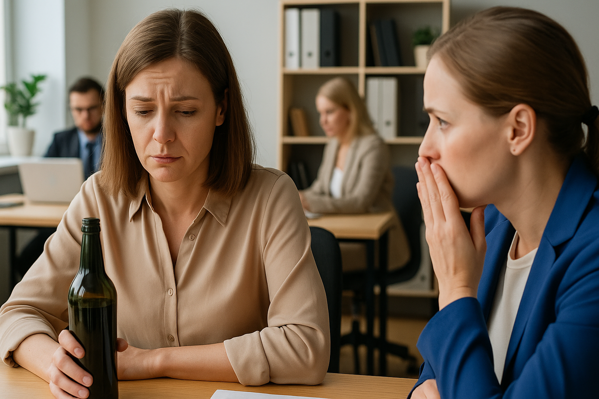 Анна долго собиралась с духом. 