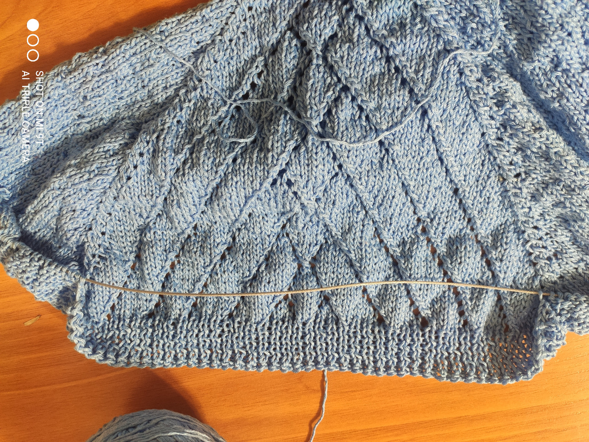 Платье в процессе работы 