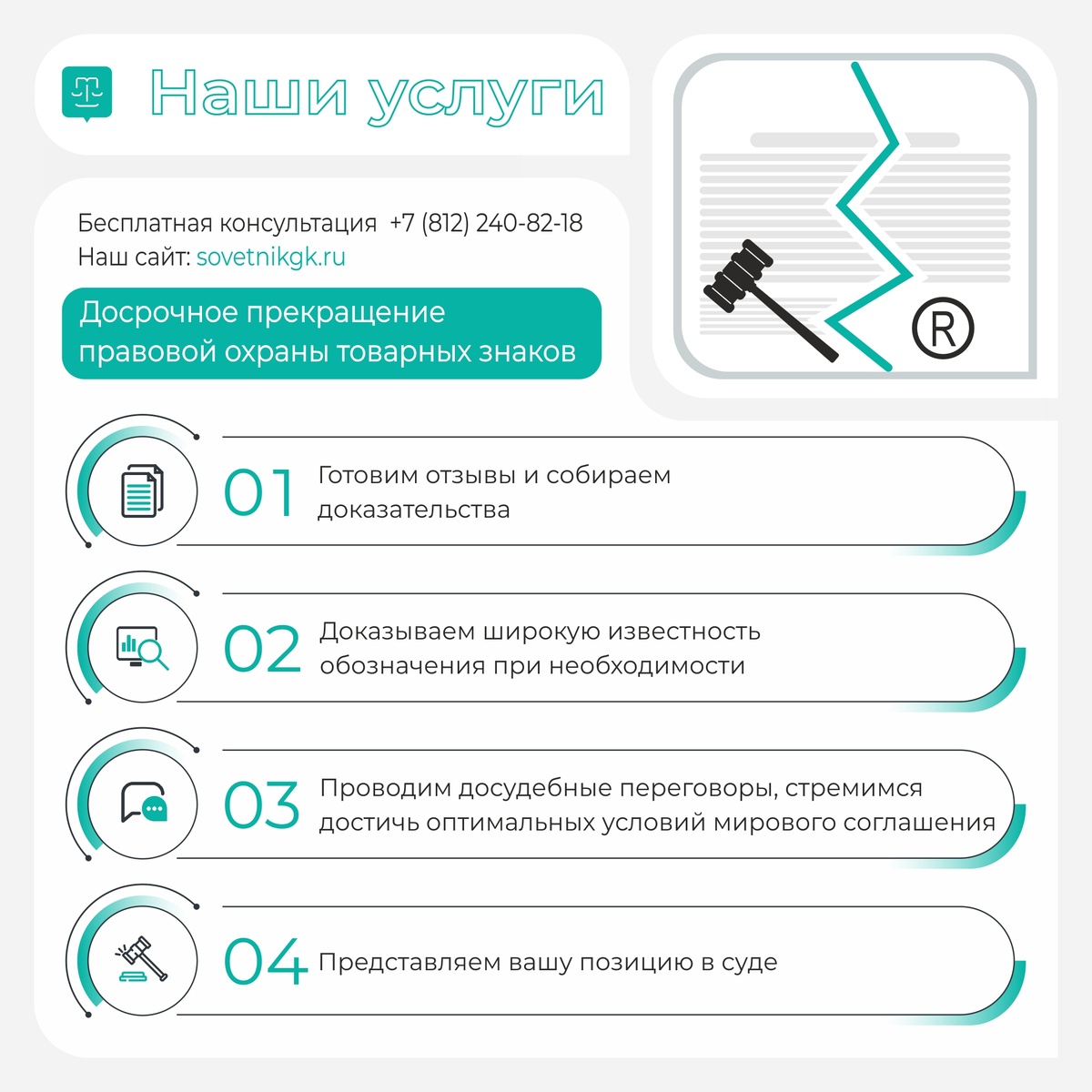 Досрочное прекращение правовой охраны товарных знаков