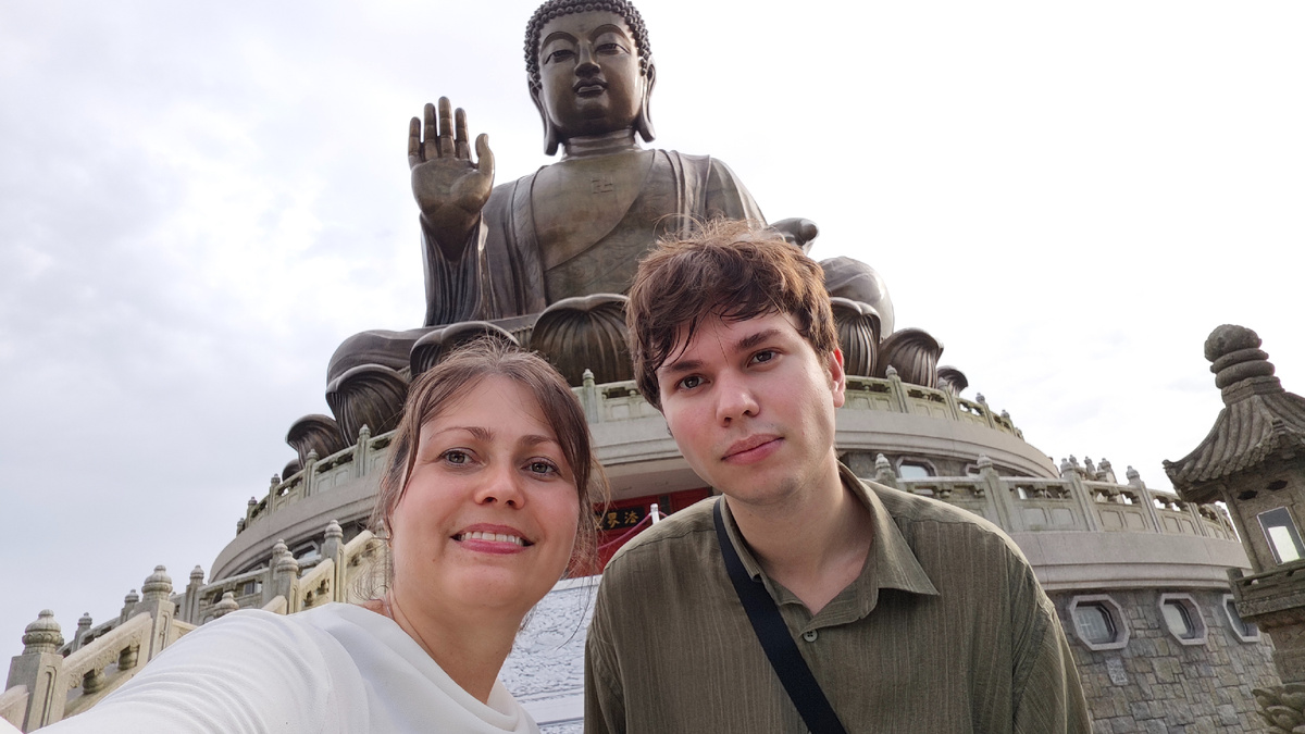 С сыном в Гонконге