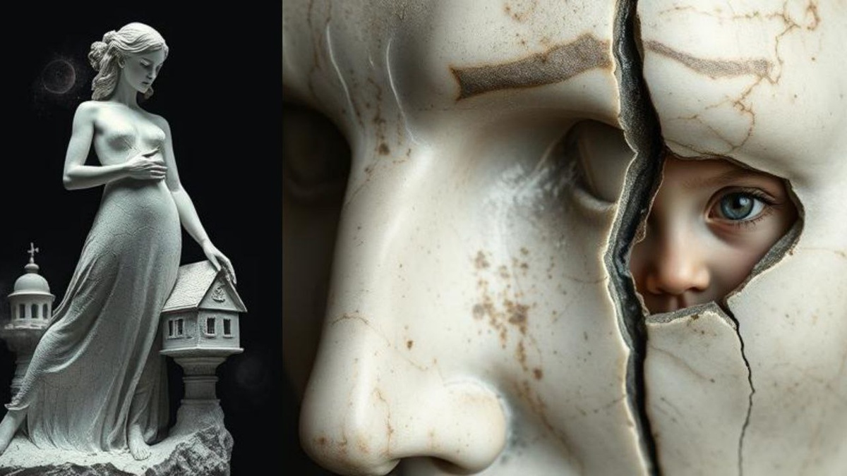 Рожденная из мрамора. Мир видел гранит. Никто не видел трещин (Асцендент в Козероге, Хирон в Раке на куспиде 7-го дома)