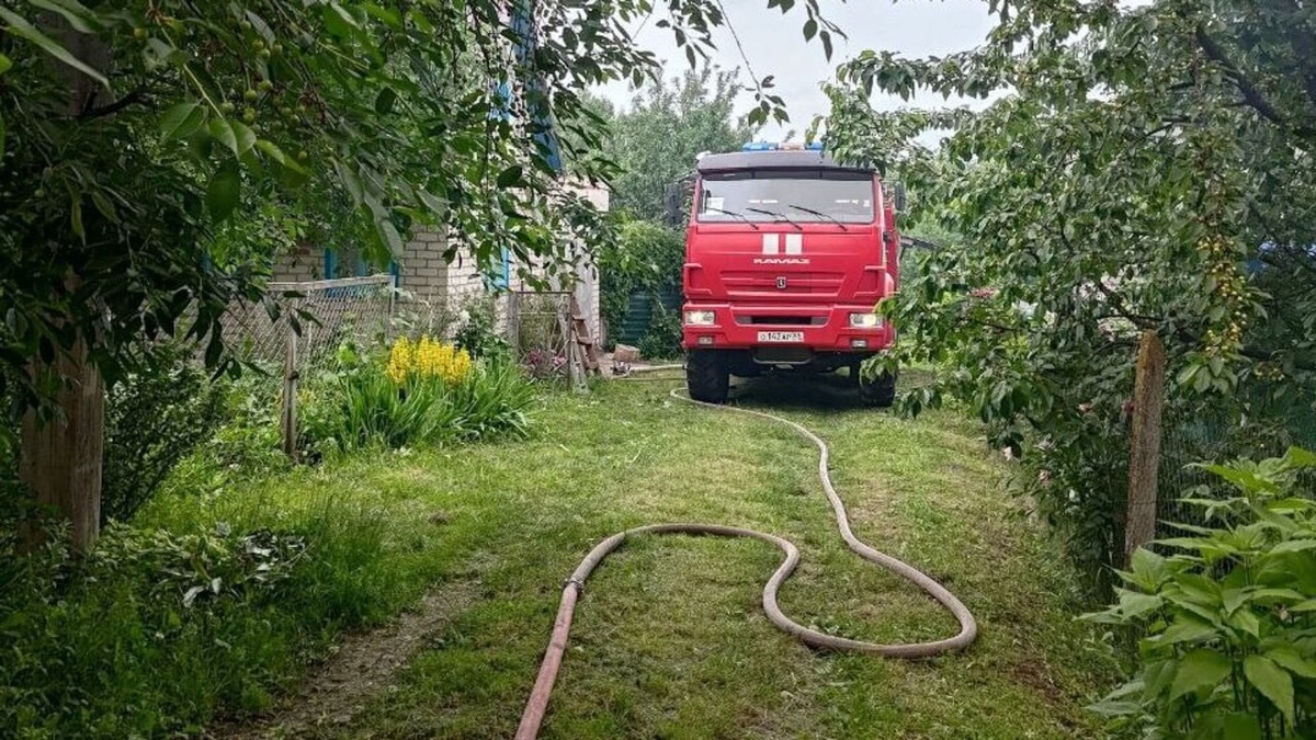    В Железногорске Курской области сгорела дача