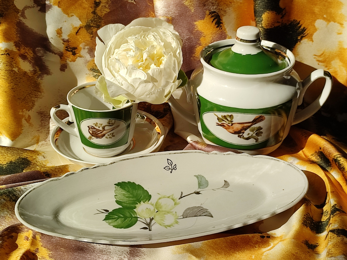 Селедочница маленькая, Дулево, 1963 г. Цена 50 рублей