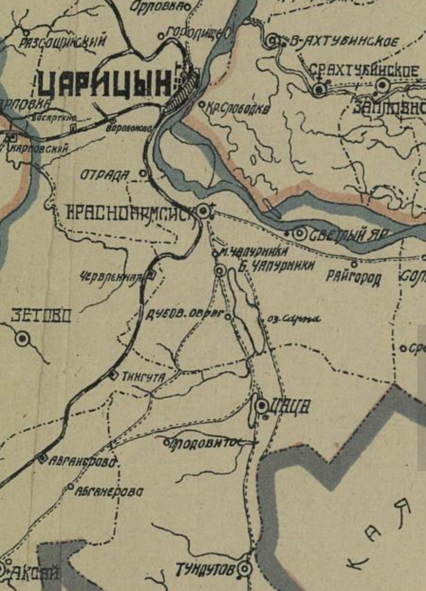 Карта нашего района начала  прошлого века