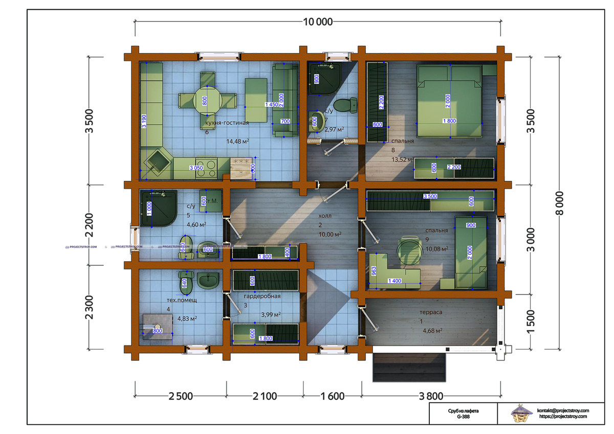 планировка дома 70 кв. м
