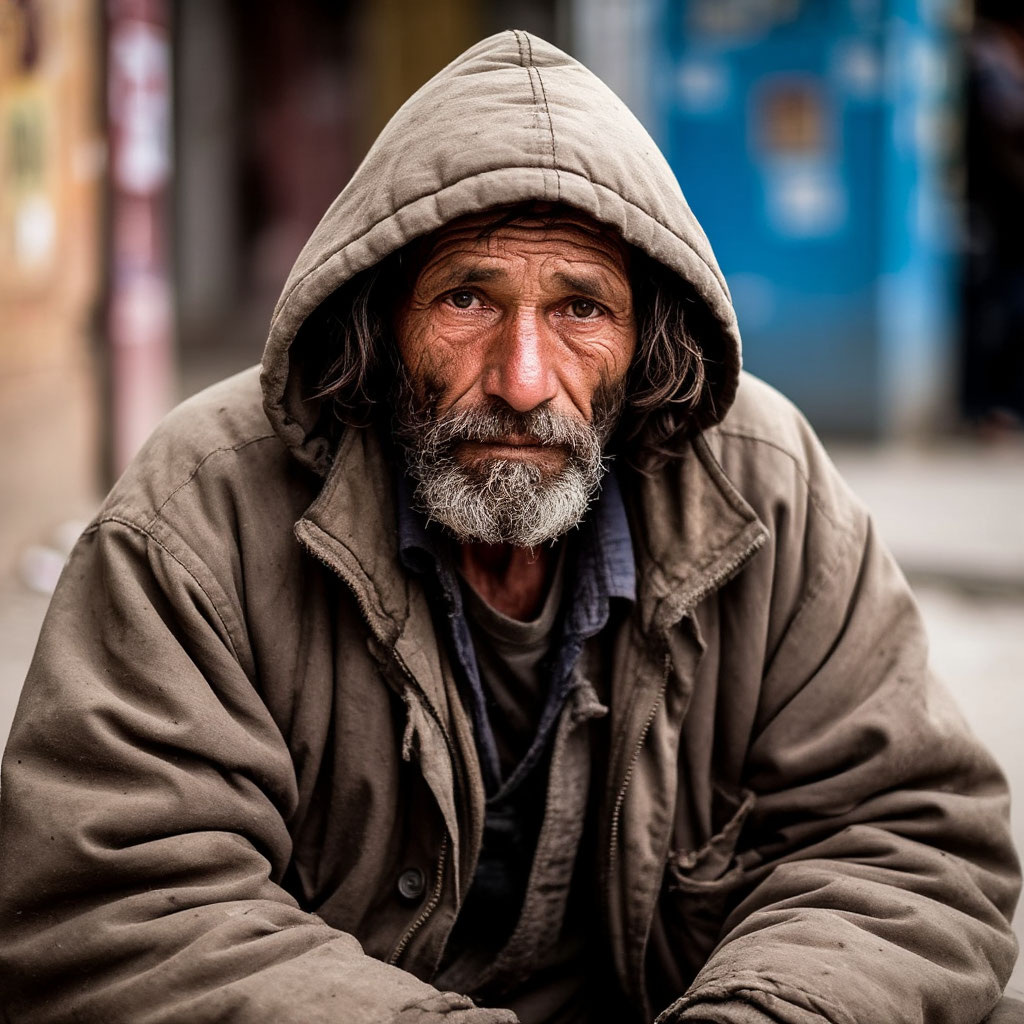 Бездомный человек