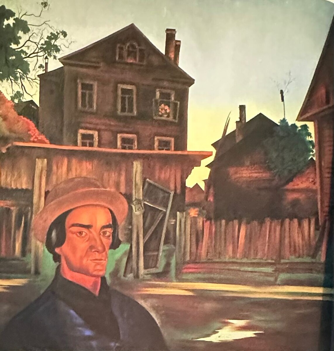 Семён Павлов. «Летняя ночь за Нарвской заставой. Автопортрет». 1923