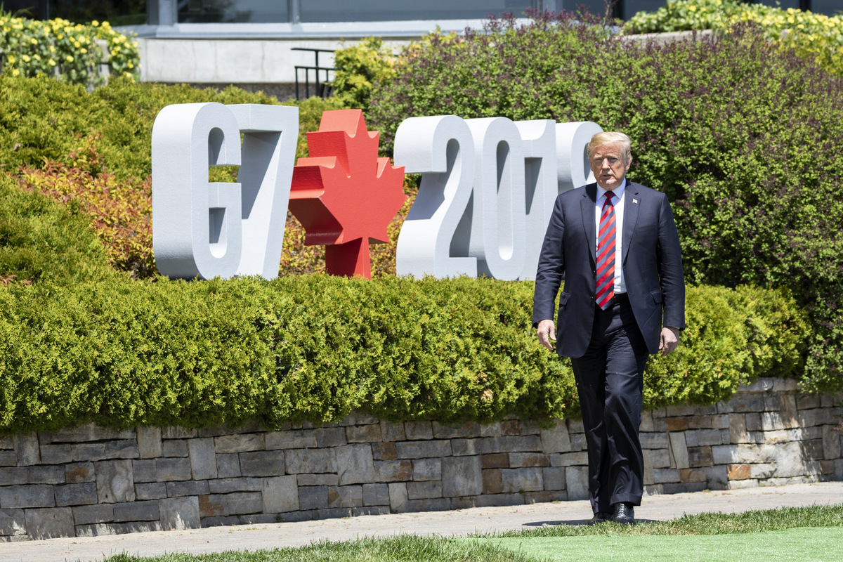 Дональд Трамп на саммите G7 2018. Фото пресс-службы Белого дома 