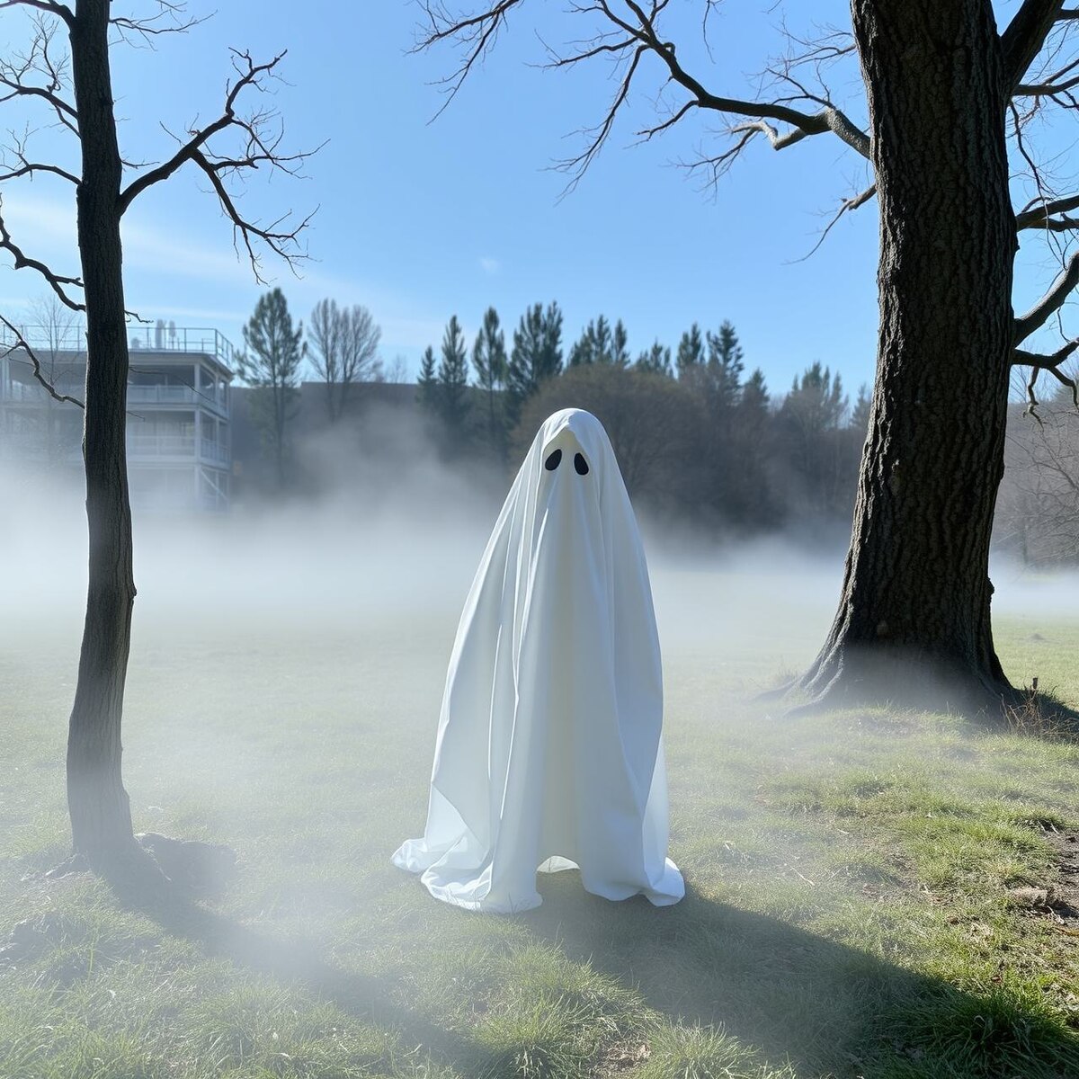 Привидение. Иллюстрация сгенерирована нейросетью