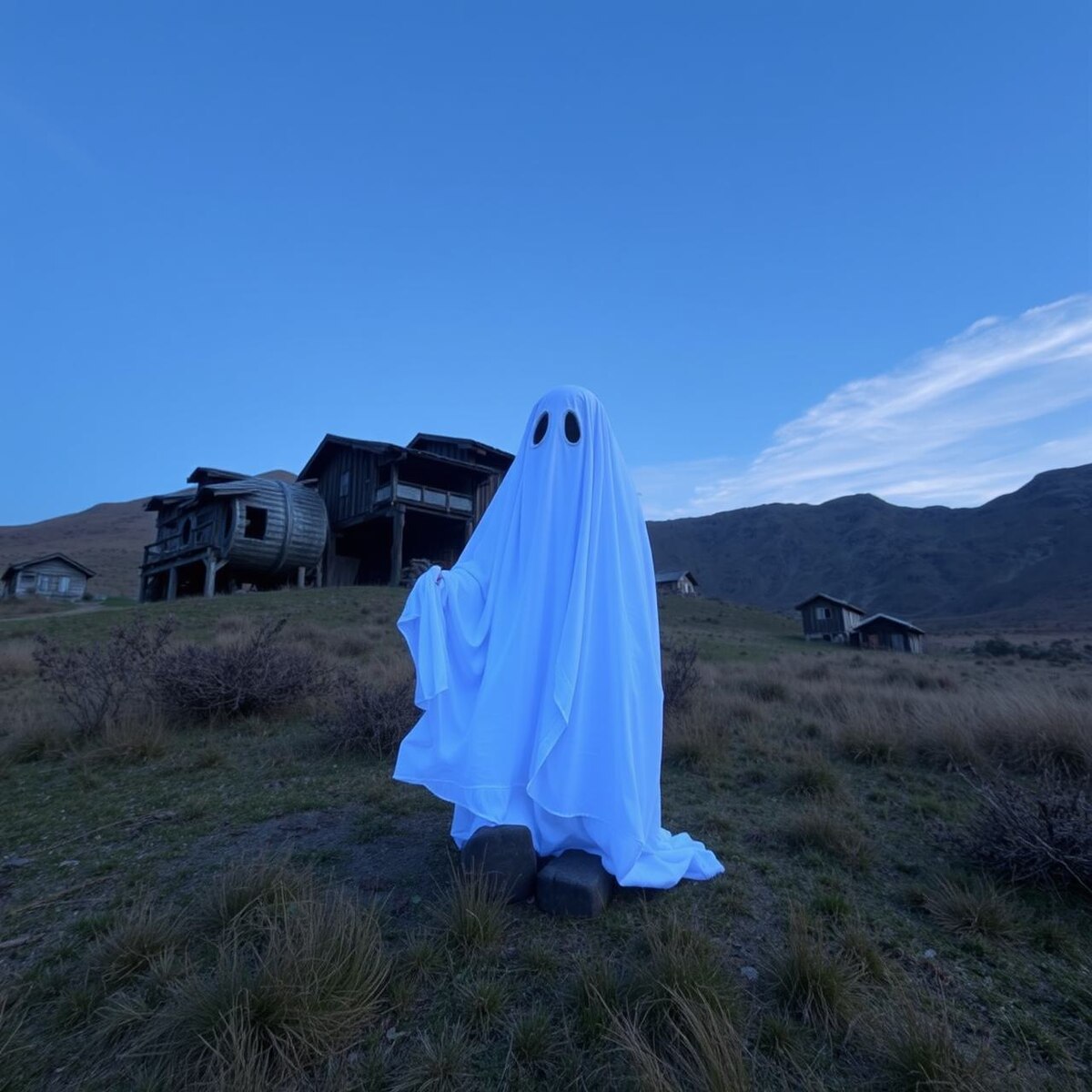 Привидение. Иллюстрация сгенерирована нейросетью