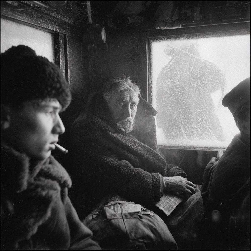 в вагоне по дороге в госпиталь