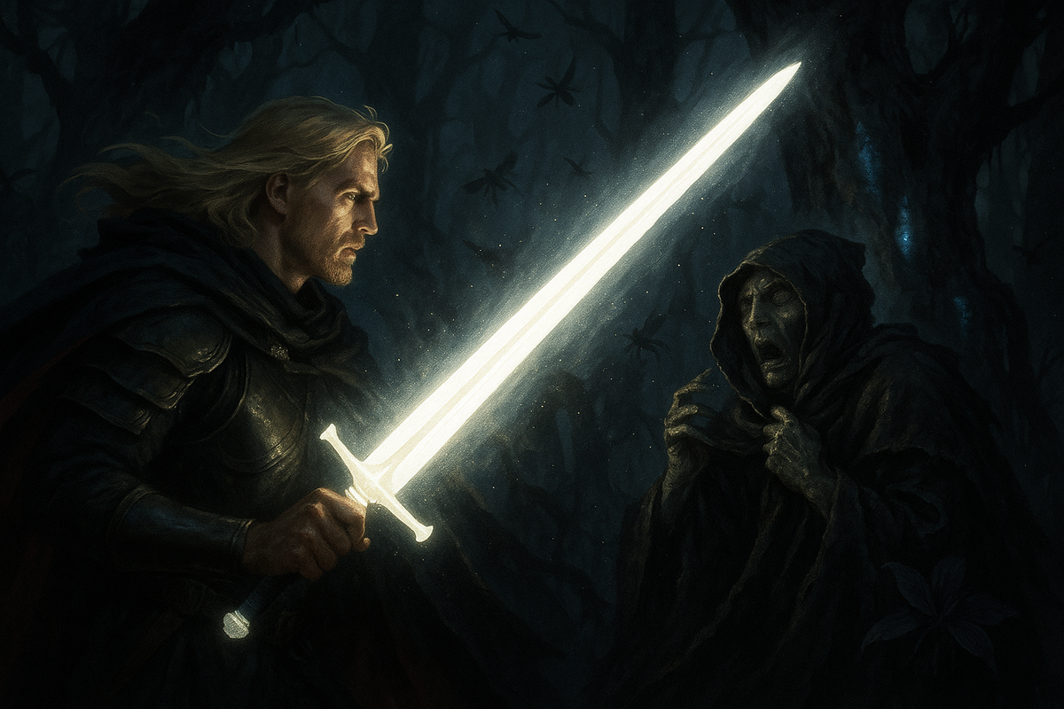 Меч с новой Вестью — это ключ, который он понесёт людям.