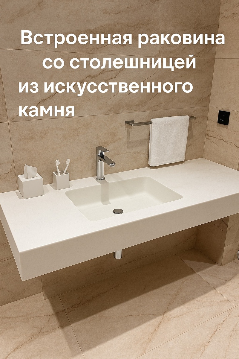  умывальник из искусственного камня