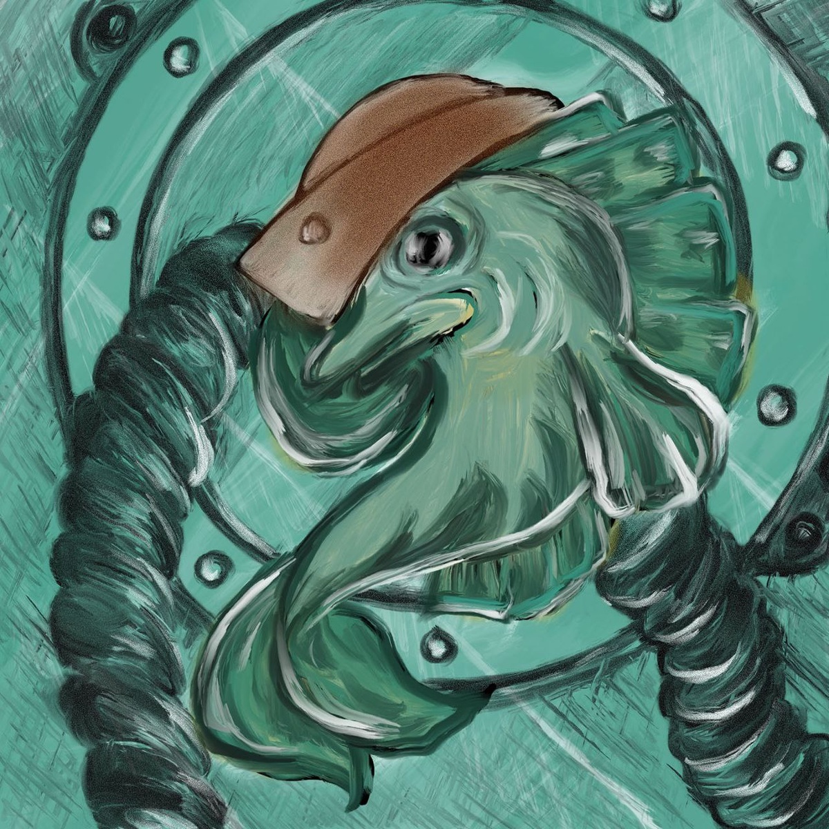 Один из вариантов обложек к Заливному Судаку авторства Александры Макаровой. 