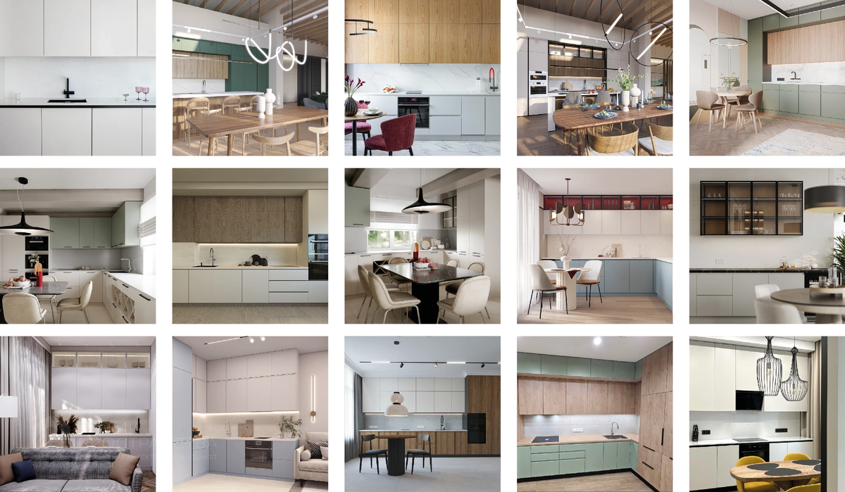 Дизайн-проекты кухни от студии архитектуры и дизайна Линии Пространства