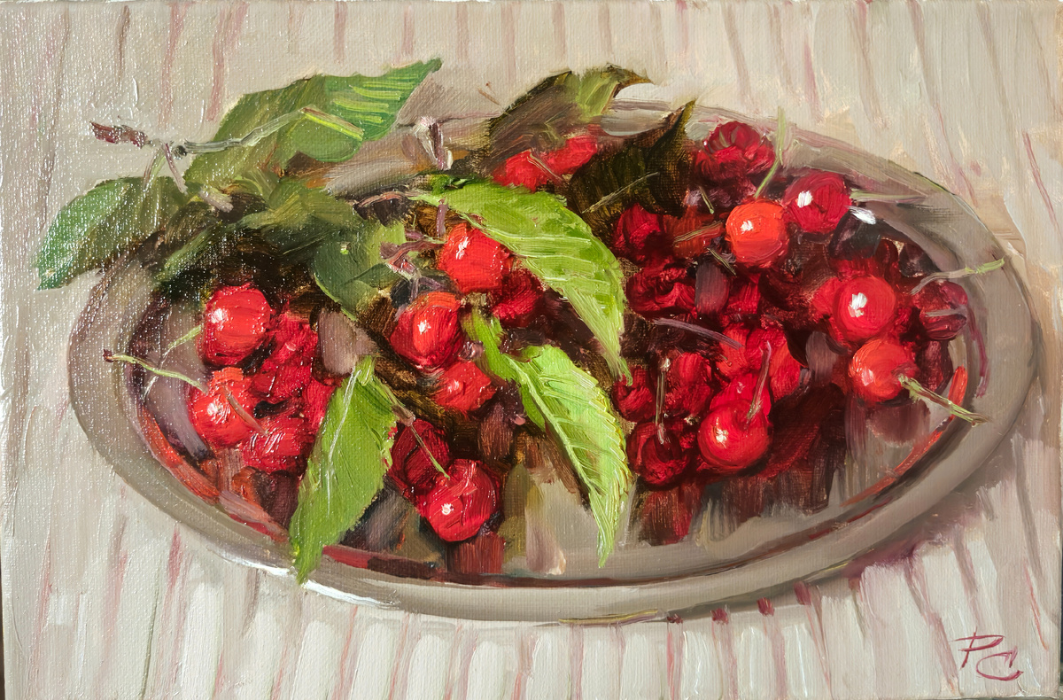 С. А. Родионова. Вишни хм 20х30