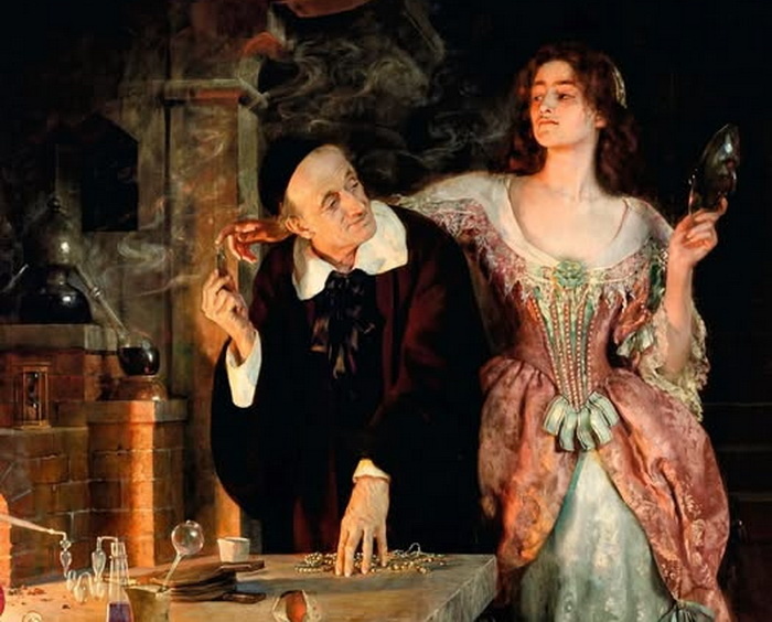 "Лаборатория", худ. Дж. Кольер 