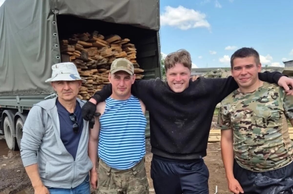    Из Калининского округа в зону СВО отправлены пиломатериалы