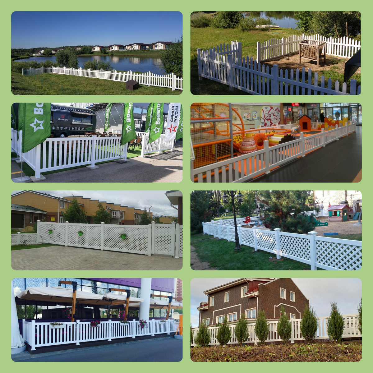 Разнообразие моделей пластиковых заборов