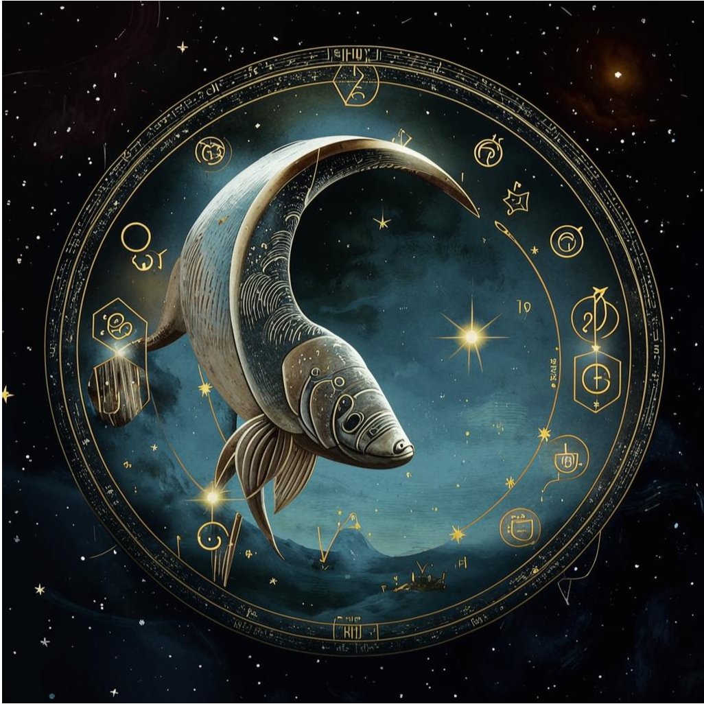Луна в знаке Рыб.