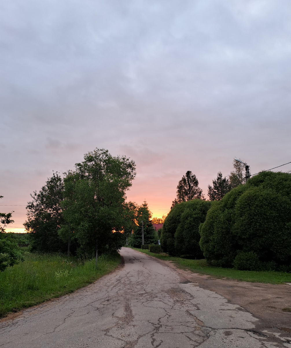теплый июньский закат