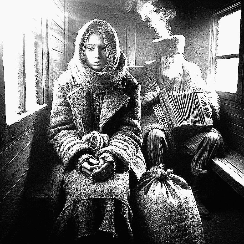 Лиза на вокзале, по дороге в госпиталь.