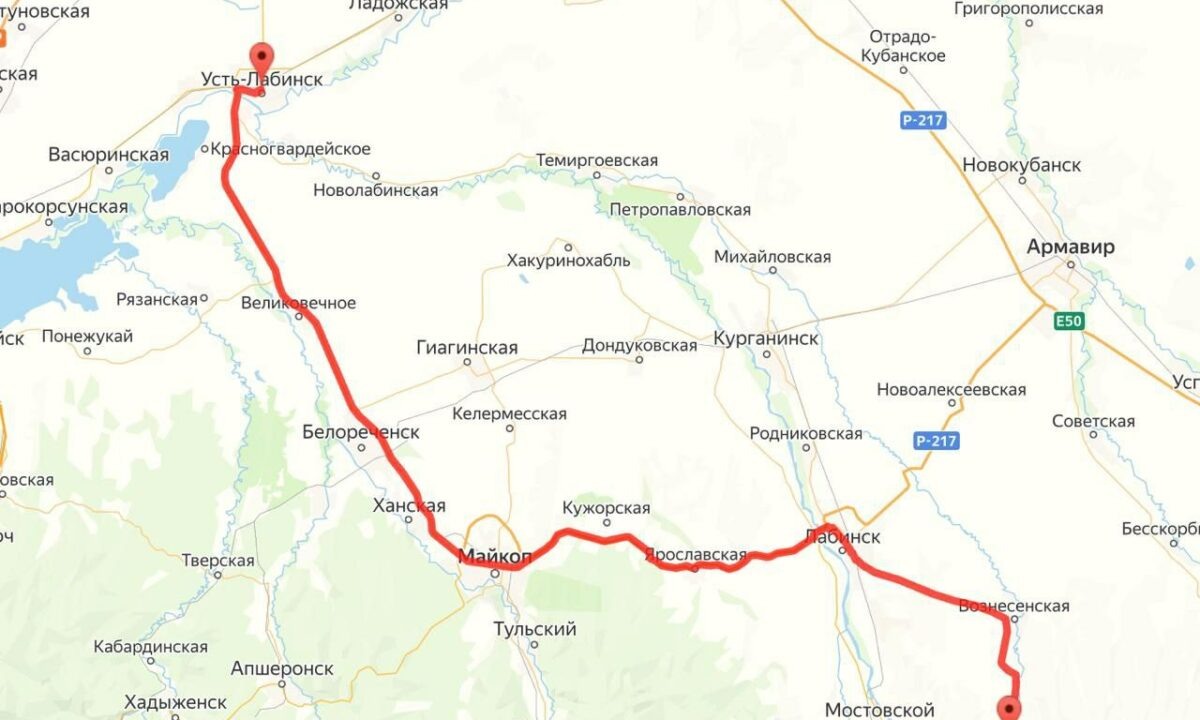    Скриншот сервиса «Яндекс Карты»