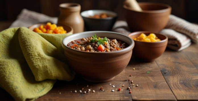 Гречка с тушенкой
